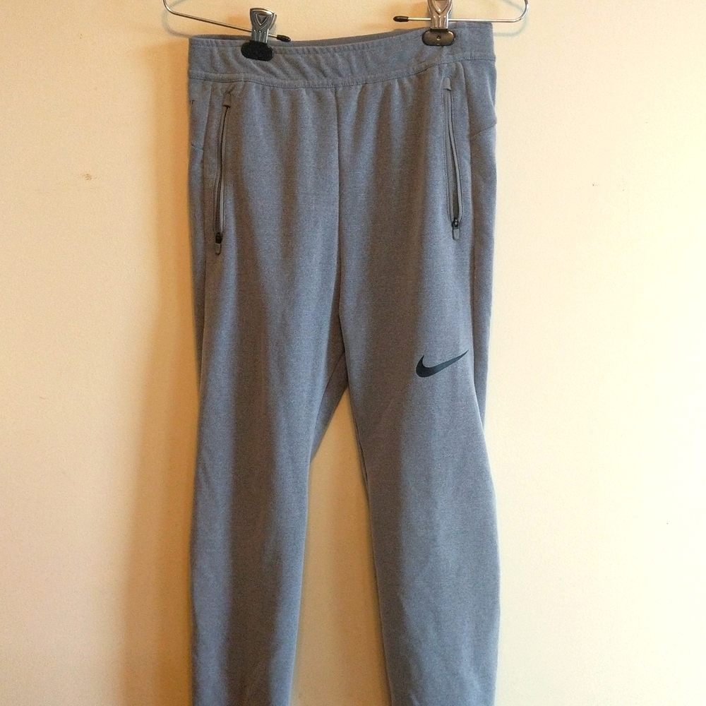 Boys Gray Nike Dri-Fit Joggers